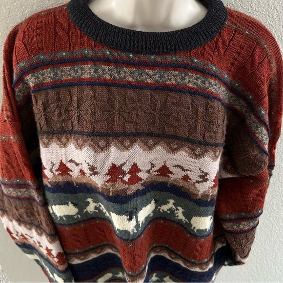 Concept knitwear vintage wool sweater size large - Picture 2 of 8
